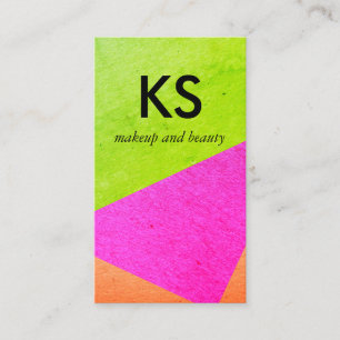 Moderne helle Farbblöcke Visitenkarte