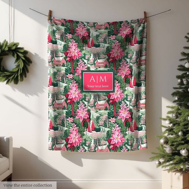 Moderne helle Farben Wasserfarbe preppy festlich Fleecedecke (Modern bright colors watercolor preppy festive Fleece Blanket)