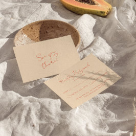 Moderne, helle, farbenfrohe Retro-Whimsical-Hochze RSVP Karte