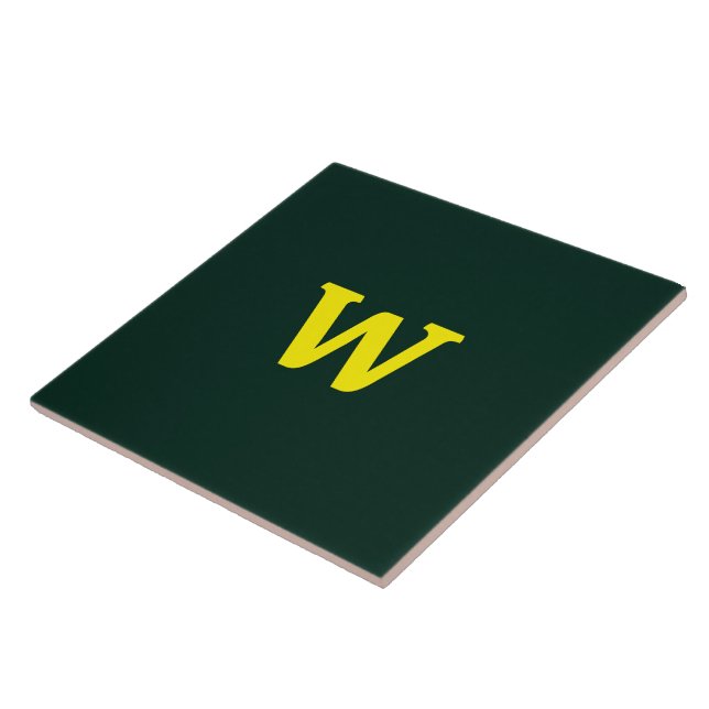 Moderne helle gelbe Anfangsbuchstaben  Fliese (Seite)