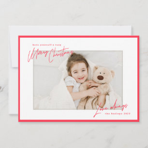 Moderne, helle Grenze Handschrift Weihnachtsschrif