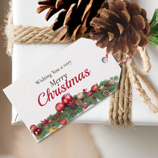 Moderne, helle Ornamente bis hin zu Weihnachtsfeie Geschenkanhänger (Von Creator hochgeladen)