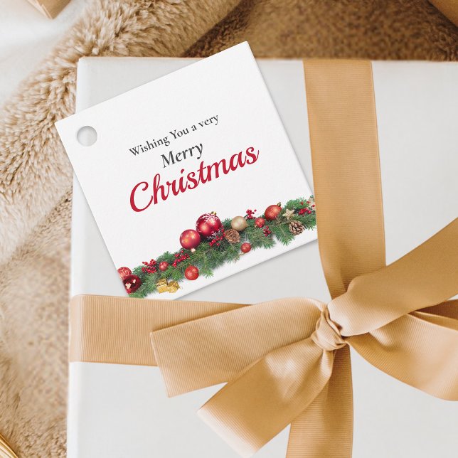 Moderne, helle Ornamente bis hin zu Weihnachtsfeie Geschenkanhänger (Von Creator hochgeladen)