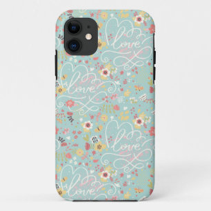 Moderne helle romantische Muster Case-Mate iPhone Hülle