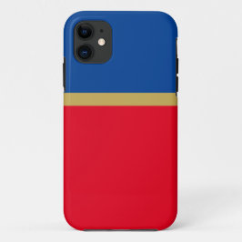 Moderne, helle rote Royal Blue Banded Color Blocks Case-Mate iPhone Hülle