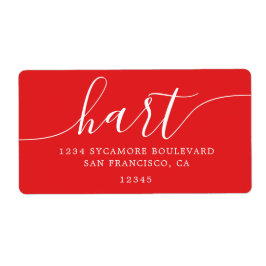 Moderne, helle Rücksendeadresse