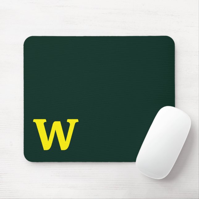 Moderne, hellgelbe Anfangsbuchstaben Mousepad (Mit Mouse)