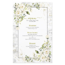 Moderne, hellgraue, weiße, florale Goldmarmor Hoch