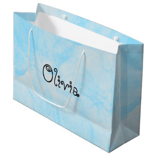 Moderne, hellrosa und graue Geschenktüte