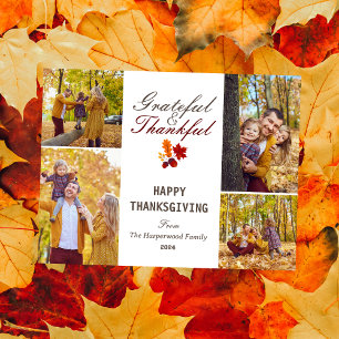 Moderne Herbst Erntedank Familienkollektion Foto C Feiertagspostkarte