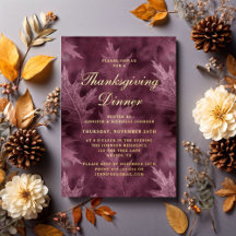 Moderne Herbstlaube Erntedank Dinner Party Gold