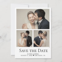 Moderne Herz Foto-Collage-Gitter-Hochzeit