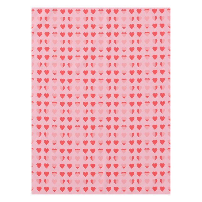 Moderne Herzen Tischdecke (Vorderseite)