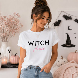 Moderne Hexe Bitte Halloween Shirt - Funny T-Shirt
