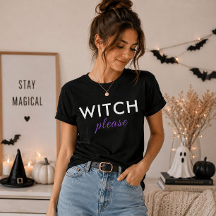 Moderne Hexe Bitte Halloween Shirt - Funny T-Shirt