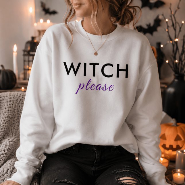 Moderne Hexe Bitte Halloween Shirt - Trendy T-Shir (Von Creator hochgeladen)