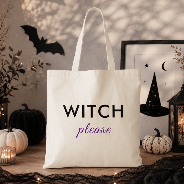 Moderne Hexe Bitte Halloween Tote Tasche - Trendy (Von Creator hochgeladen)