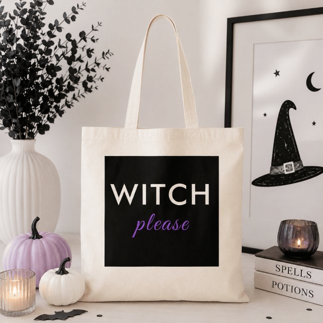 Moderne Hexe Bitte Halloween Tote Tasche - Trendy (Von Creator hochgeladen)