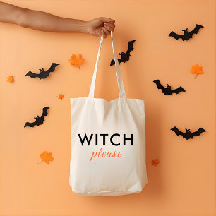 Moderne Hexe Bitte Halloween Tote Tasche - Trendy