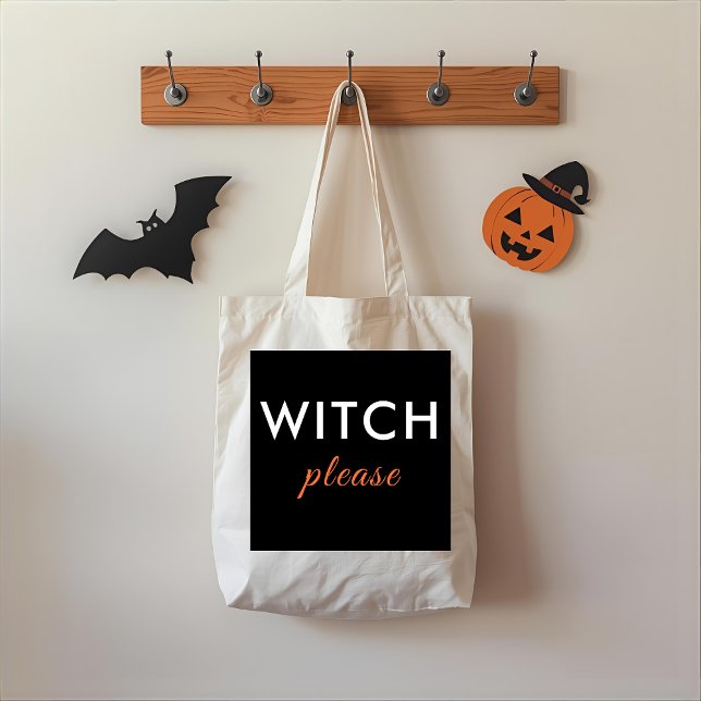 Moderne Hexe Bitte Halloween Tote Tasche - Trendy (Von Creator hochgeladen)