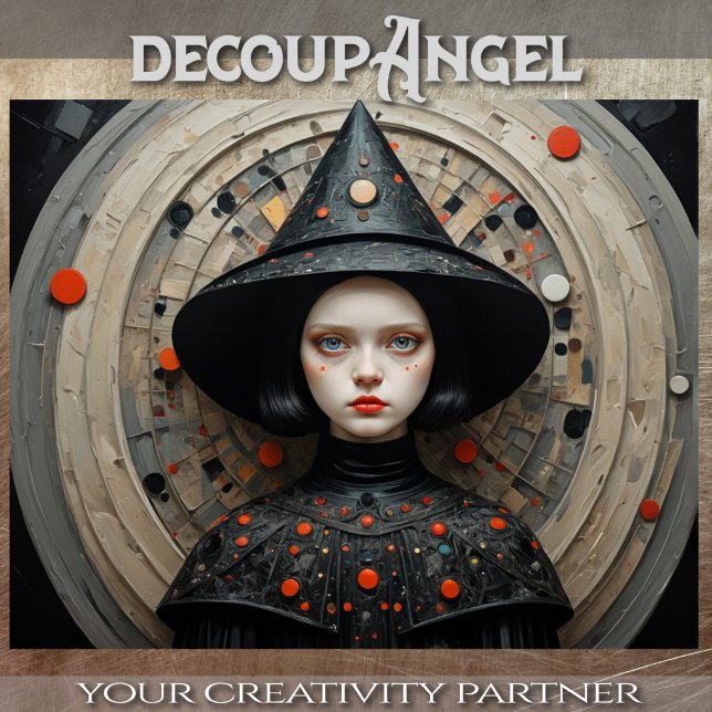 Moderne Hexe: Sylvia - Decoupage - Seidenpapier (Von Creator hochgeladen)