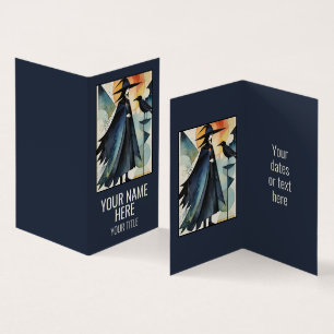 Moderne Hexen - ein abstraktes Kunstwerk 3 - Fan F Visitenkarten