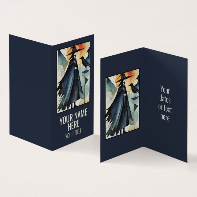 Moderne Hexen - ein abstraktes Kunstwerk 3 - Fan F Visitenkarten (Innenseite und Außenseite)