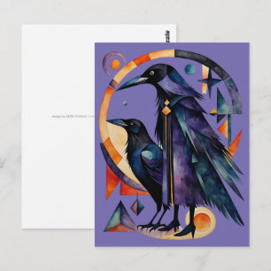 Moderne Hexen - ein abstraktes Kunstwerk 4 - Fan F Postkarte