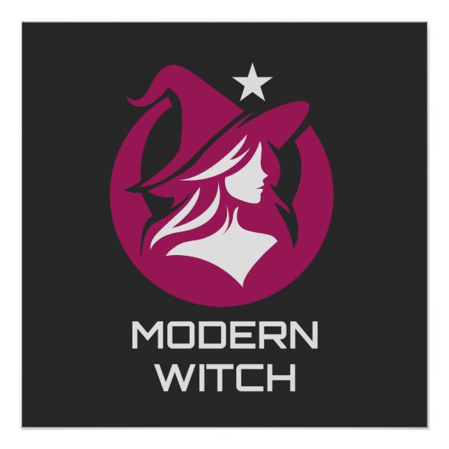 Moderne Hexen-Pagan-Magie Poster (Vorderseite)