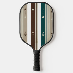 Moderne Himmels-Dreifach-Vertikalstreifen-Pickleba Pickleball Schläger