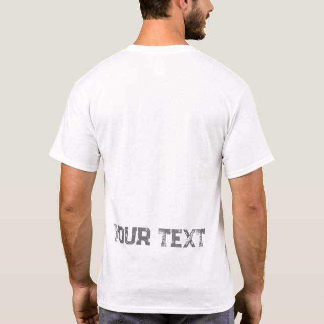 Moderne, hintere Seitenvorlage für Print-Vorlagen T-Shirt (Rückseite)