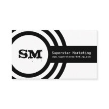 Moderne Hipster Business Card, Schwarz/Weiß