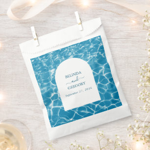 Moderne Hochzeit am Blue Ocean Beach Geschenktütchen