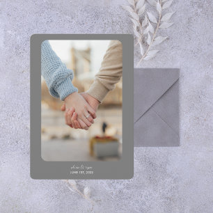 Moderne Hochzeit Datum freihalten Dunkle Silbe Save The Date