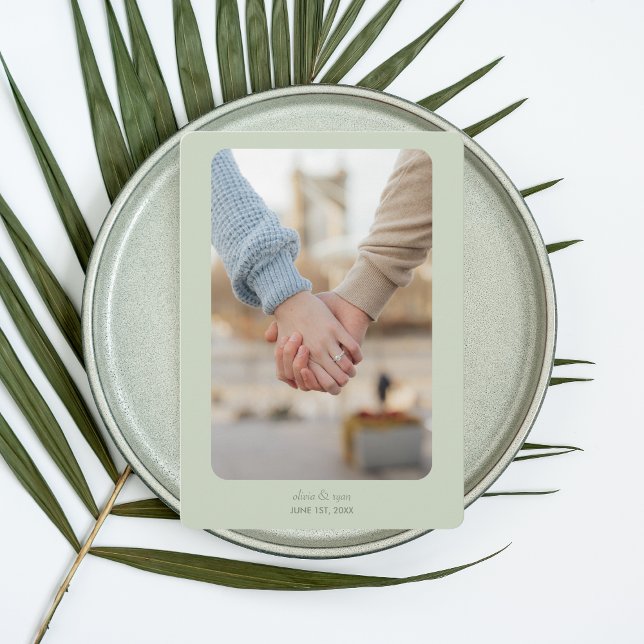 Moderne Hochzeit | Datum freihalten | Lichtbild Save The Date (Von Creator hochgeladen)