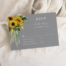 Moderne Hochzeit der grauen Sonnenblume