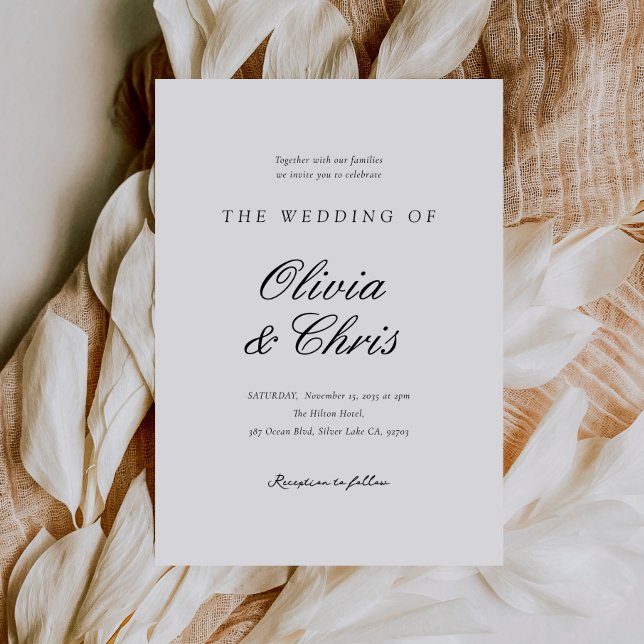 Moderne Hochzeit Einladung (Von Creator hochgeladen)