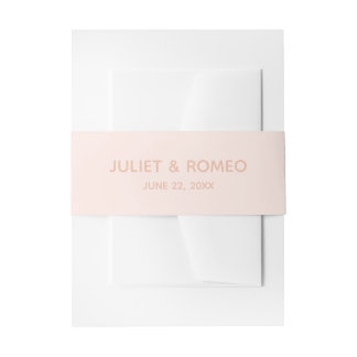 Moderne Hochzeit Einladungsbanderole