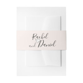 Moderne Hochzeit Einladungsbanderole