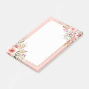 Moderne Hochzeit Elegantes Ambiente Wasserfarben R Post-it Klebezettel