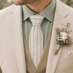 Moderne Hochzeit Fliege im Folk Stil Staubblau S Krawatte