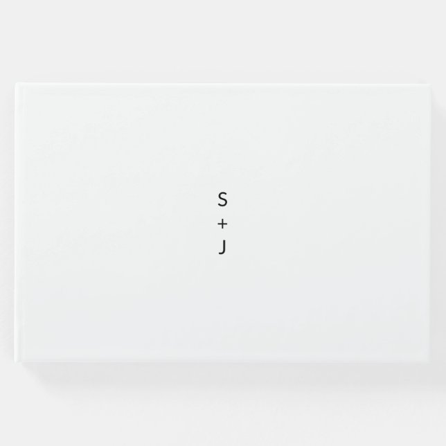 Moderne Hochzeit Gästebuch (Vorderseite)