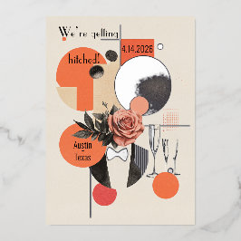 Moderne Hochzeit im 19. Jahrhundert, Einladung von