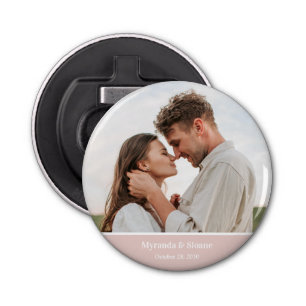 Moderne Hochzeit im Foto Flaschenöffner