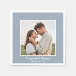 Moderne Hochzeit im Foto Serviette