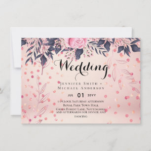 Moderne Hochzeit in Rosa