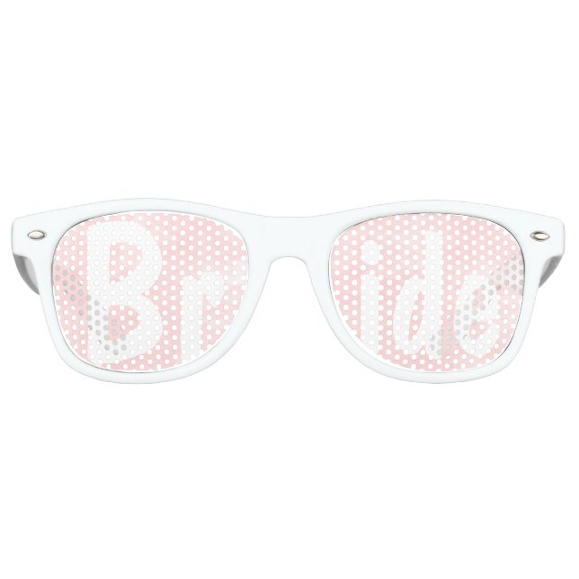 Moderne Hochzeit in Rosa Sonnenbrille (Vorderseite)