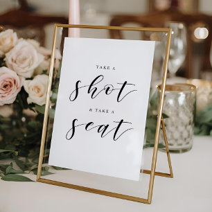 Moderne Hochzeit - Mach einen Schuss und nimm Plat Poster