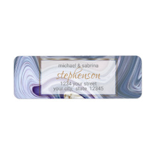 Moderne Hochzeit marbleisierte Lila Rose Agate