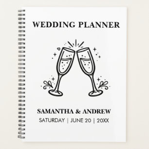 Moderne Hochzeit Minimalistisch Elegant Planer